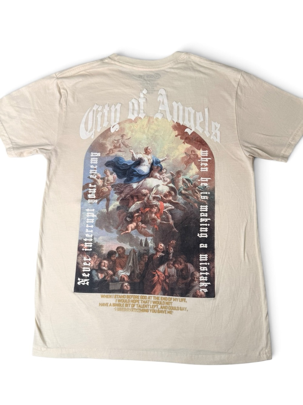 City of Angels Graphic Tee - Cream Short Sleeve